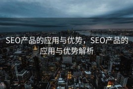 SEO产品的应用与优势，SEO产品的应用与优势解析