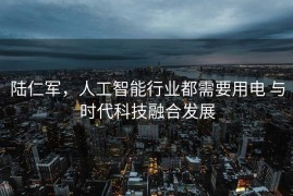 陆仁军，人工智能行业都需要用电 与时代科技融合发展