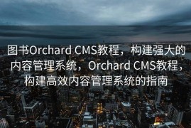 图书Orchard CMS教程，构建强大的内容管理系统，Orchard CMS教程，构建高效内容管理系统的指南