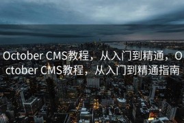 October CMS教程，从入门到精通，October CMS教程，从入门到精通指南