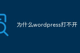 为什么wordpress打不开