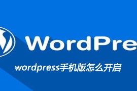 wordpress手机版怎么开启