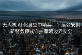 无人机 AI 化身空中哨兵，平远公安创新警务模式守护粤赣边界安全