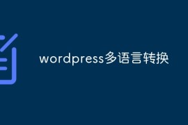 wordpress多语言转换