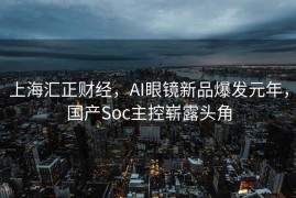 上海汇正财经，AI眼镜新品爆发元年，国产Soc主控崭露头角