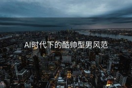 AI时代下的酷帅型男风范