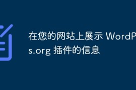 在您的网站上展示 WordPress.org 插件的信息