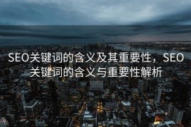SEO关键词的含义及其重要性，SEO关键词的含义与重要性解析