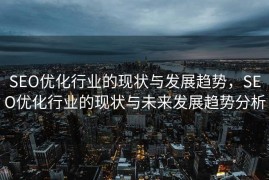 SEO优化行业的现状与发展趋势，SEO优化行业的现状与未来发展趋势分析