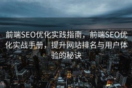前端SEO优化实践指南，前端SEO优化实战手册，提升网站排名与用户体验的秘诀