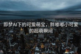 即梦AI下的可爱萌宝，胖嘟嘟小可爱的超萌瞬间