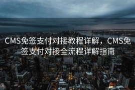 CMS免签支付对接教程详解，CMS免签支付对接全流程详解指南