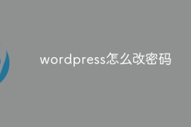 wordpress怎么改密码