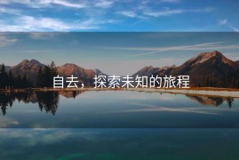 自去，探索未知的旅程