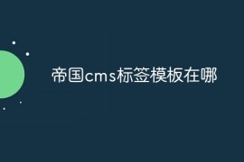 帝国cms标签模板在哪