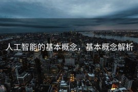 人工智能的基本概念，基本概念解析