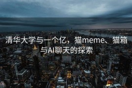 清华大学与一个亿，猫meme、猫箱与AI聊天的探索