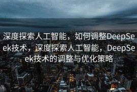 深度探索人工智能，如何调整DeepSeek技术，深度探索人工智能，DeepSeek技术的调整与优化策略