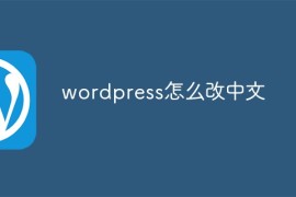 wordpress怎么改中文