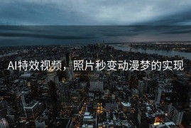 AI特效视频，照片秒变动漫梦的实现