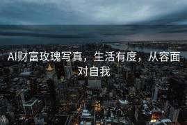 AI财富玫瑰写真，生活有度，从容面对自我