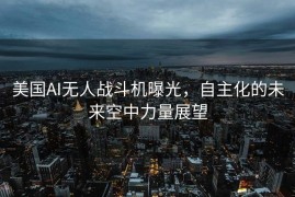美国AI无人战斗机曝光，自主化的未来空中力量展望