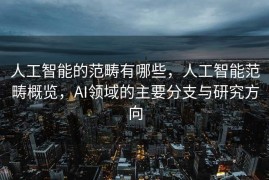人工智能的范畴有哪些，人工智能范畴概览，AI领域的主要分支与研究方向