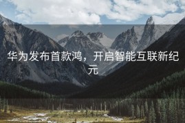 华为发布首款鸿，开启智能互联新纪元