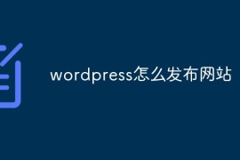 wordpress怎么发布网站