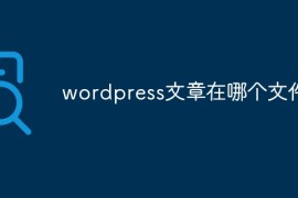 wordpress文章在哪个文件夹