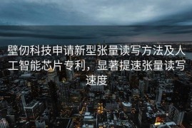 壁仞科技申请新型张量读写方法及人工智能芯片专利，显著提速张量读写速度