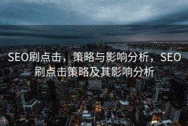 SEO刷点击，策略与影响分析，SEO刷点击策略及其影响分析