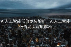 AI人工智能低价龙头解析，AI人工智能低价龙头深度解析