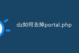 dz如何去掉portal.php