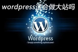 wordpress适合做大站吗