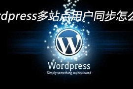 wordpress多站点用户同步怎么做