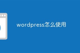 wordpress怎么使用
