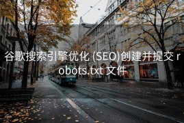 谷歌搜索引擎优化 (SEO)创建并提交 robots.txt 文件