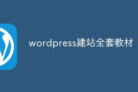 wordpress建站全套教材