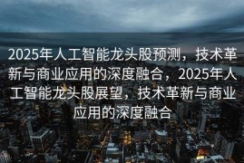 2025年人工智能龙头股预测，技术革新与商业应用的深度融合，2025年人工智能龙头股展望，技术革新与商业应用的深度融合