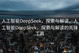 人工智能DeepSeek，探索与解读，人工智能DeepSeek，探索与解读的先锋工具
