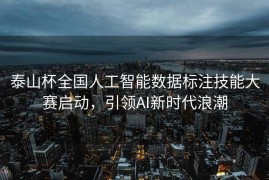 泰山杯全国人工智能数据标注技能大赛启动，引领AI新时代浪潮