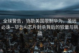 全球警告，协助美国限制华为，虽远必诛—华为AI芯片封杀背后的较量与挑战