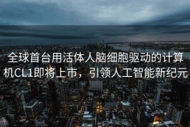 全球首台用活体人脑细胞驱动的计算机CL1即将上市，引领人工智能新纪元