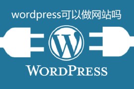 wordpress可以做网站吗