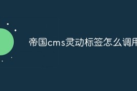 帝国cms灵动标签怎么调用