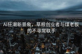 AI狂潮新景象，草根创业者与煤老板的不寻常联手