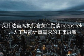 英伟达首席执行官黄仁勋谈Deepseek，人工智能计算需求的未来展望