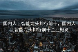 国内人工智能龙头排行前十，国内人工智能龙头排行前十企业概览