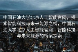 中国石油大学北京人工智能官网，探索智能科技与未来能源之桥，中国石油大学北京人工智能官网，智能科技与未来能源的桥梁探索